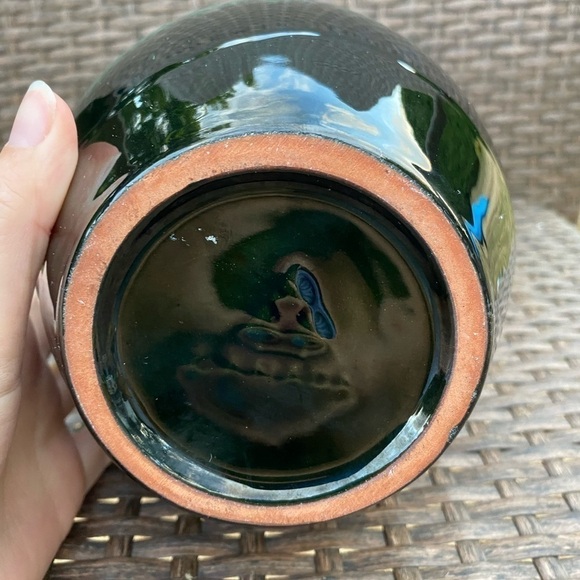 VINTAGE Blue Mountain Pottery Large 13” Tall Vase with Handle Made in Canada HTF - Picture 13 of 13